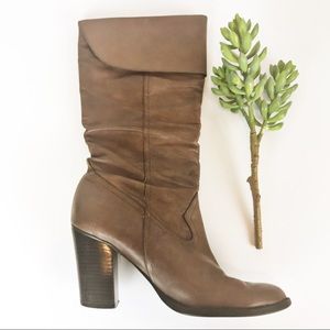 2/$20 Maripe Light Brown Leather Boots